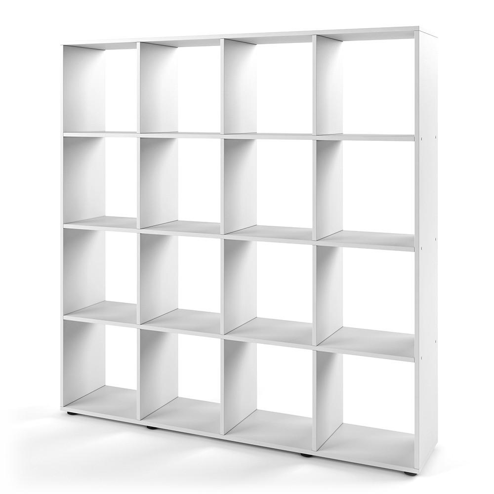 RAUMTEILER Karree Weiß 138.5 x 142.5 cm - Weiß, Holzwerkstoff (138.5/142.5/29cm) - Vicco