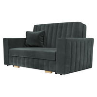 SCHLAFSOFA Viva Glam II - Graphitfarben/Naturfarben, Holz/Kunststoff (145/85/98cm) - MIRJAN24