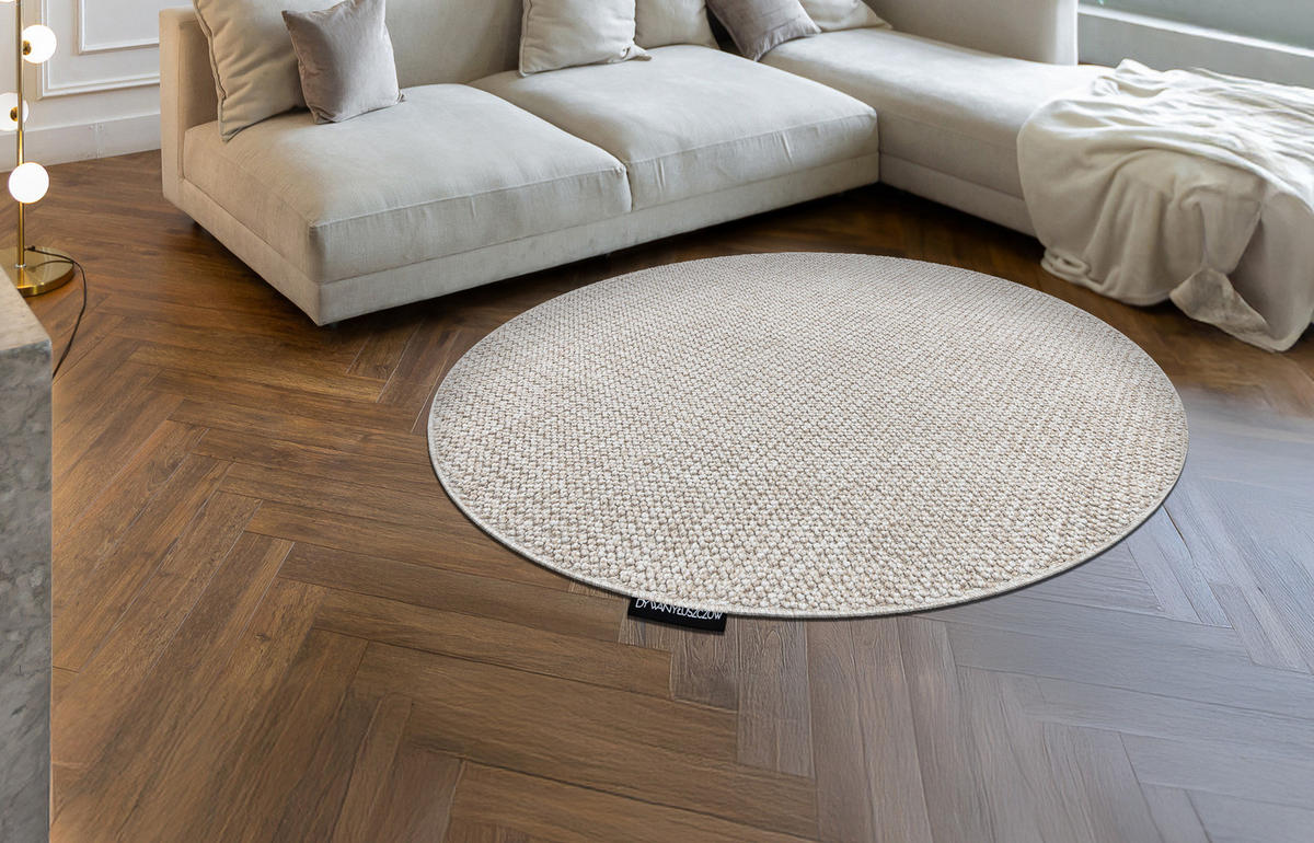 TEPPICH Casablanca LOOP 200 cm - Beige, Textil (200/200cm) - rugsX