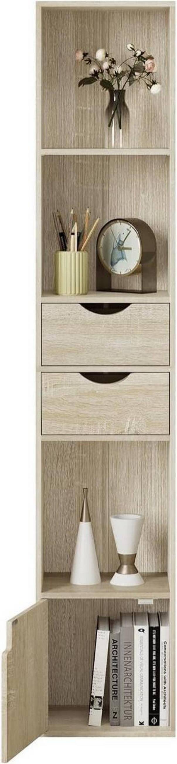 BÜCHERREGAL 30x158x24 cm, Helle Eiche - Eichefarben, Holzwerkstoff (30/158/24cm) - Woltu