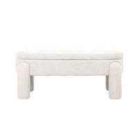 AUFBEWAHRUNGSBANK aus Stoff, beige - Beige, Textil (114/47/52cm) - Giga Meubel