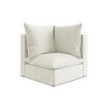 SOFAELEMENT Strukturstoff Beige - Beige/Schwarz, Holzwerkstoff/Kunststoff (90/77/90cm) - Makamii