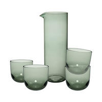 TRINKGLÄSER MIT KARAFFE Like Glass Sage 5er Set - Grün, Glas - like.Villeroy & Boch