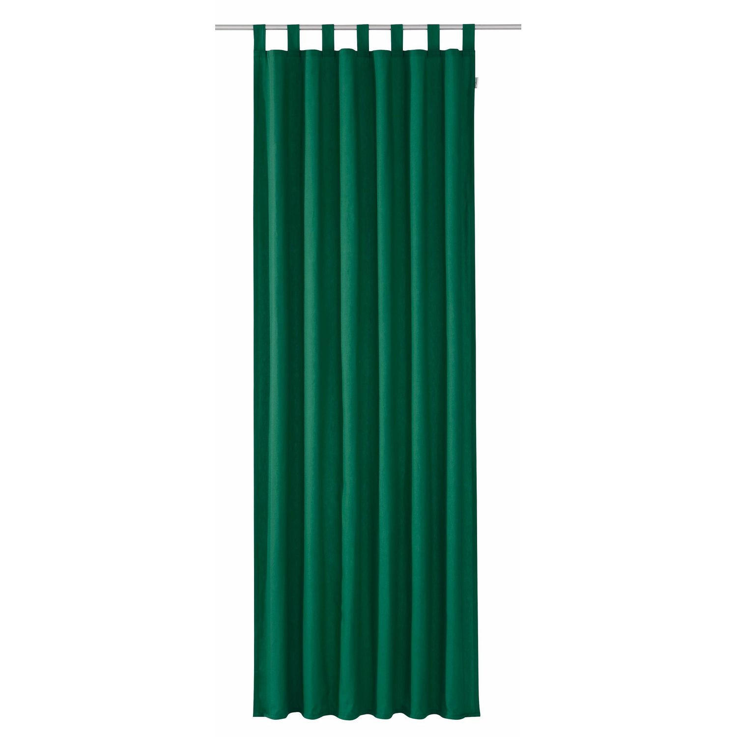 SCHLAUFENVORHANG IM UNI DESIGN DOVE Blickdicht - Ulmefarben, Textil (140/0.5/255cm) - Tom Tailor