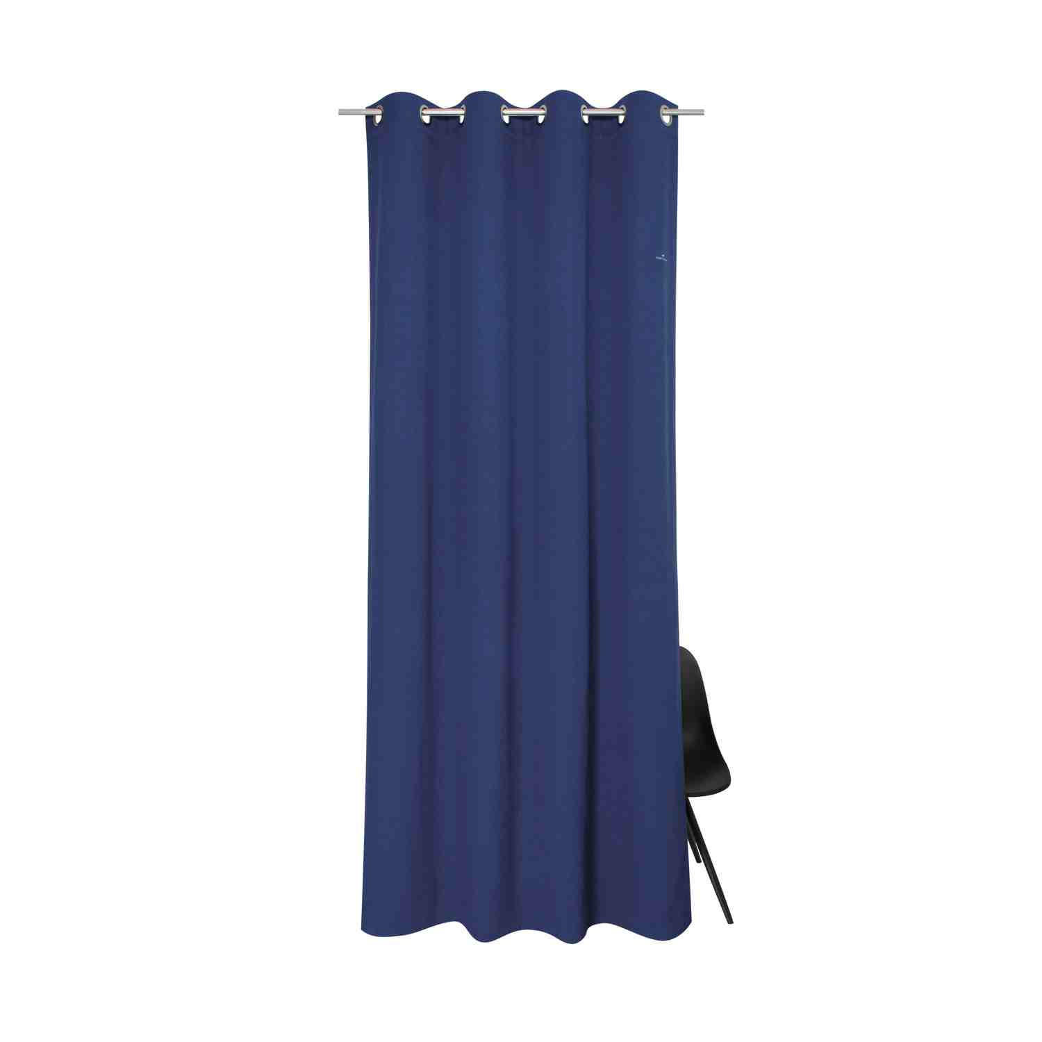 BLICKDICHTER ÖSENVORHANG Dove Signature - Titanfarben, Textil (140/0.5/245cm) - Tom Tailor