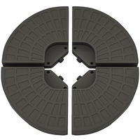 SCHIRMBESCHWERER Braun 4er-Set 100/100/10 cm - Mokka, Kunststoff (100/100cm) - PANGIVO