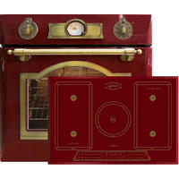 ELEKTRO Einbau Backofen 60 cm EH 6355 RotEm + KCT 7797FiRotEm Induktionskochfeld,77cm Rot - Rot, Metall (59.4/59.4/57.5cm) - Kaiser Küchengeräte