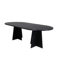 ESSTISCH BOOTCUT Schwarz 115x230x76 cm - Schwarz, Holzwerkstoff (230/115/76cm) - FURNLUX