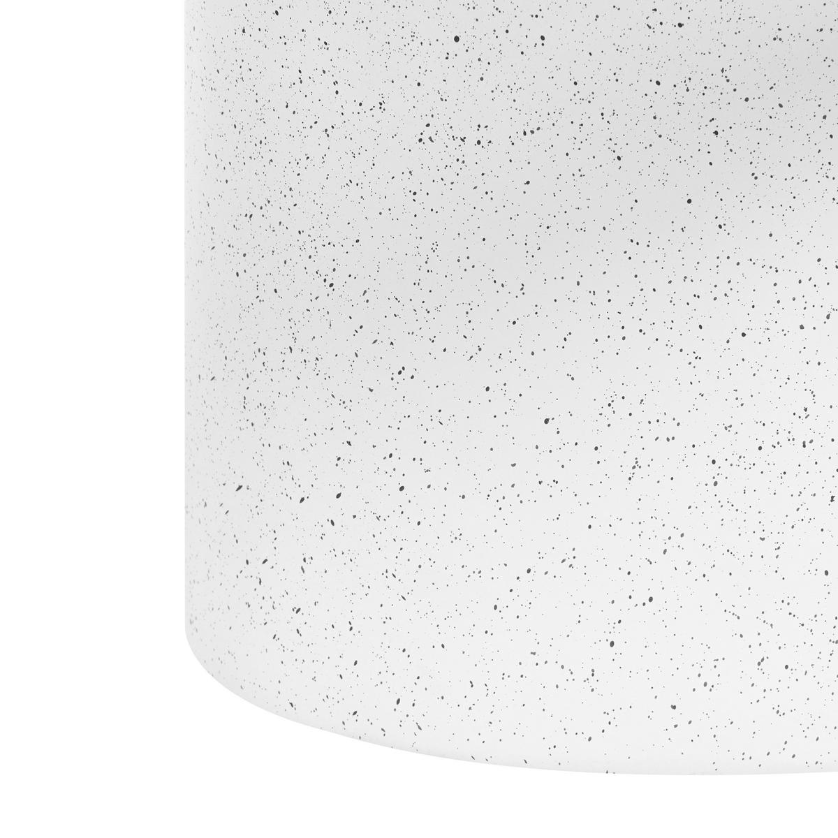 COUCHTISCH 57/120 cm Terrazzo Optik Weiß Conza - Weiß, Keramik (57/120/34cm) - Beliani