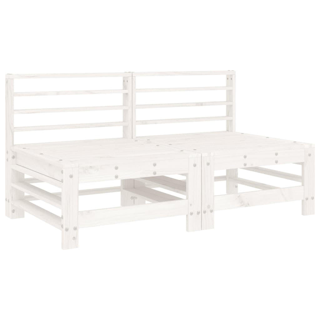 GARTENSOFA HUXAD 63.5/57.5/60 cm （2-SITZER） - Weiß, Holz (63.5/57.5/60cm) - ZMH