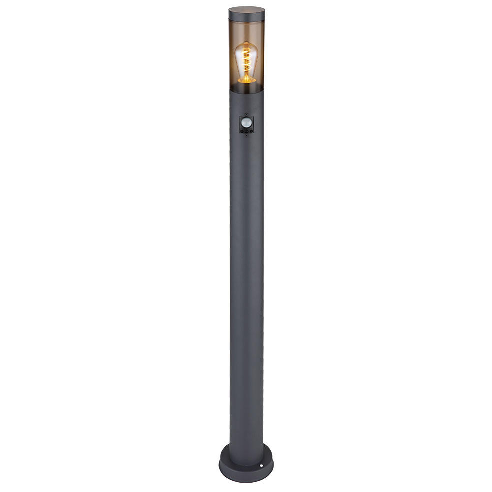 LED STEHLEUCHTE BOSTON Anthrazit Edelstahl - Anthrazit, Metall (12.7/12.7/110cm) - Globo Lighting