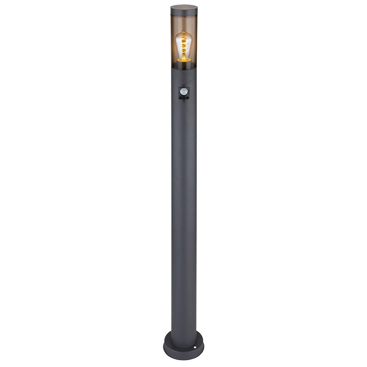 LED STEHLEUCHTE BOSTON Anthrazit Edelstahl - Anthrazit, Metall (12.7/12.7/110cm) - Globo Lighting