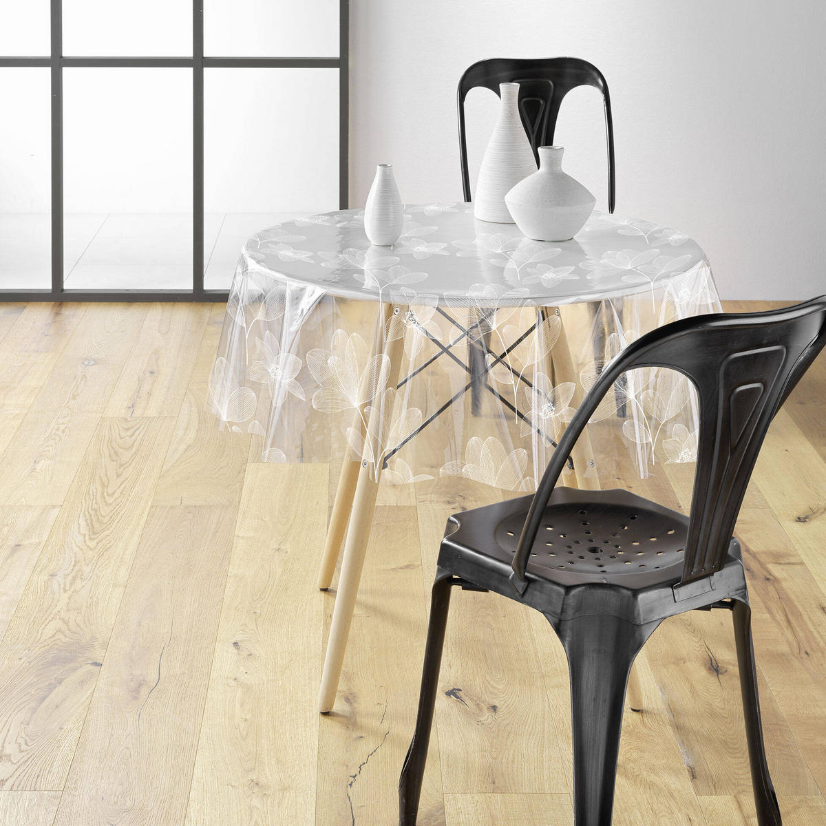 TISCHDECKE Danela Ø 140 cm - Transparent, Kunststoff (140/140cm) - Douceur d´intérieur