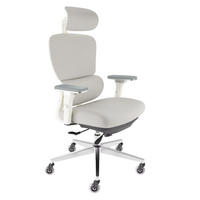 BÜROSTUHL ProSeat Creme-Weiß - Beige/Silberfarben, Kunststoff/Textil (70/145/70cm) - Clouvou