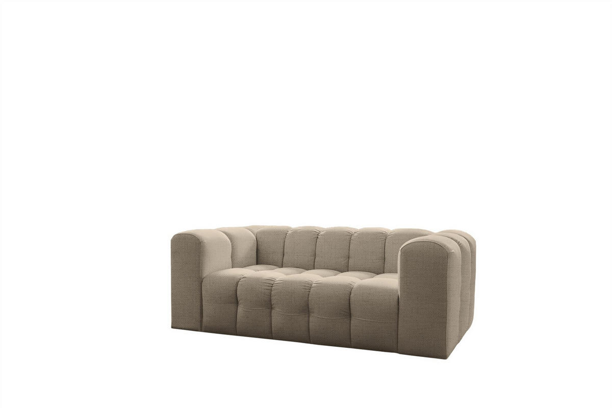 SOFA 2-sitzer Solvie In Moly - Beige, Holzwerkstoff/Textil (200/75/106cm) - Fun Möbel