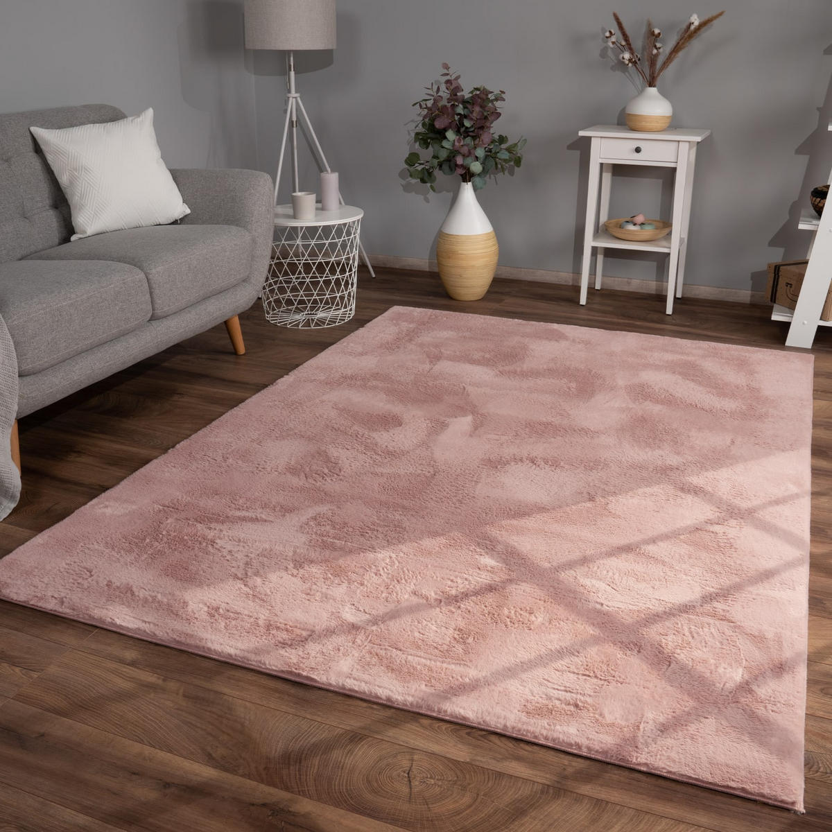 FLACHWEBETEPPICH Pink 140 x 200 cm - Pink, Kunststoff (140/200cm) - TT Home