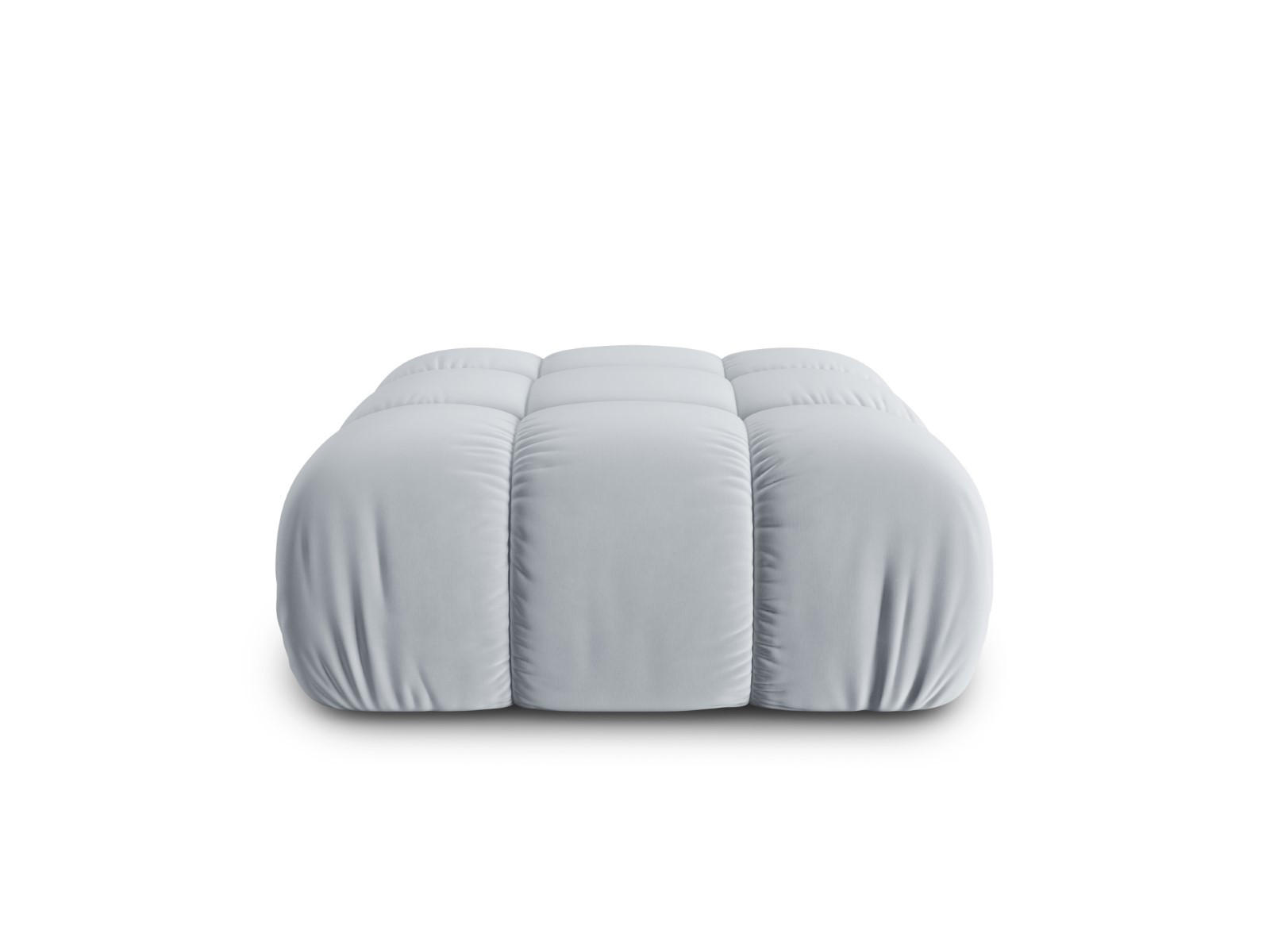 POUF Bellis aus Samt hellblau - Hellblau, Textil (94/39/94cm) - Micadoni
