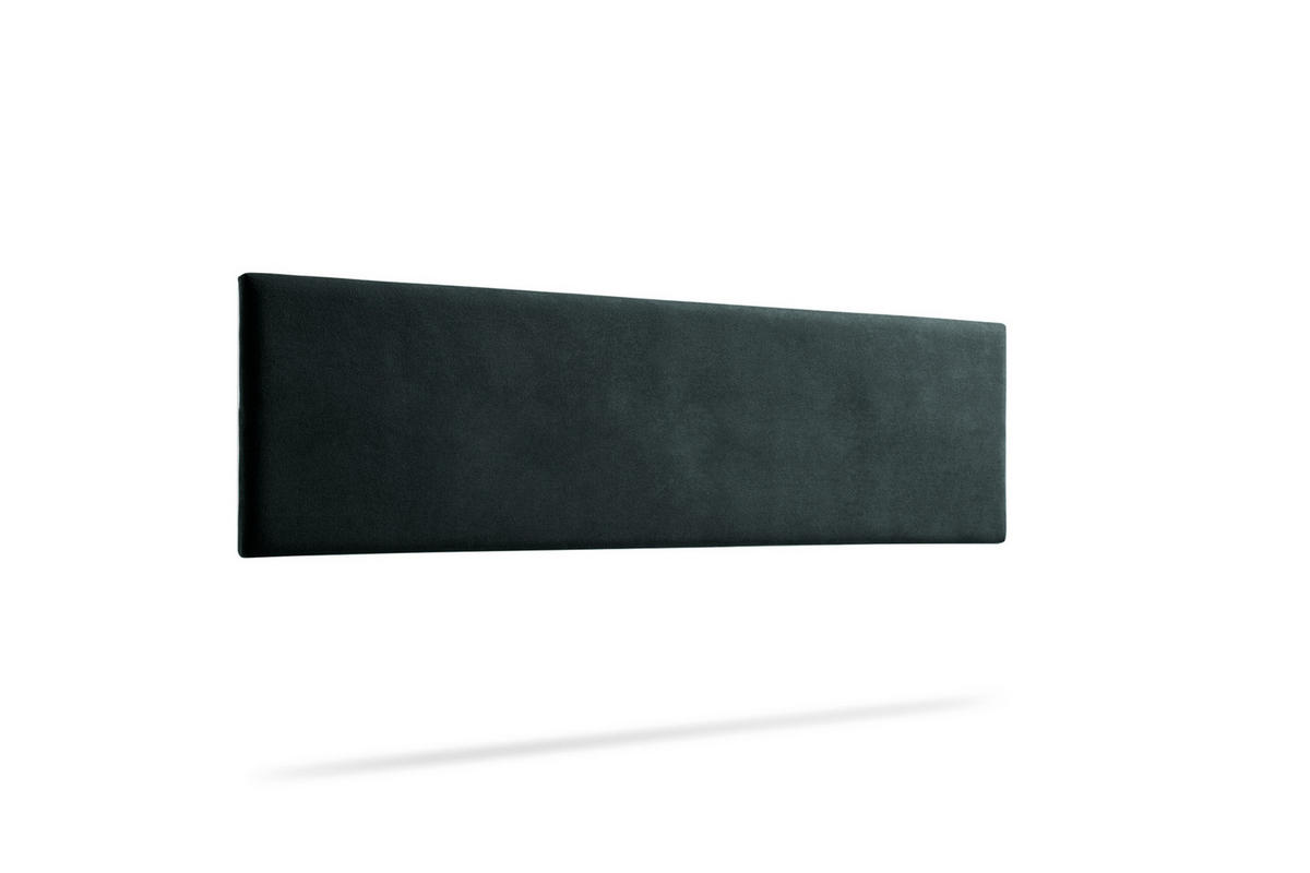KOPFTEIL gepolstert NOVA Aqualine 115x50x5 cm - Schwarz - Moonia - Schwarz, Holz (115/5/50cm)