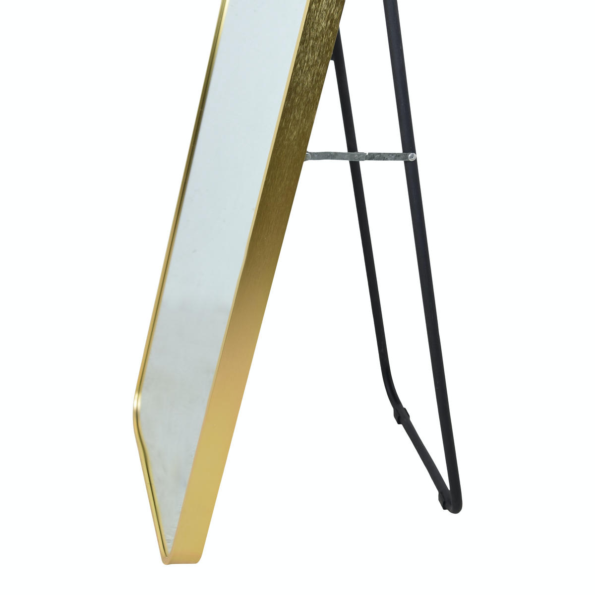 STANDSPIEGEL Alux Gold - Goldfarben, Metall (40/150/4cm) - Fragix