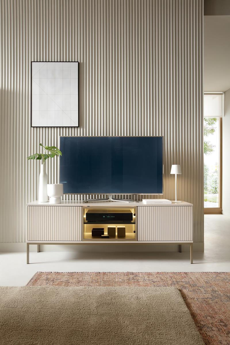 LOWBOARD Kaschmir LINO, Lamellen - Kaschmir, Holzwerkstoff (154/56/39cm) - Compleo24