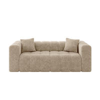 POHOVKA 2-MÍSTNÁ DONY-2 232x90x71 cm Hnědá Žinylka - černá/koňaková, kompozitní dřevo/textil (232/71/90cm) - ALTDECOR