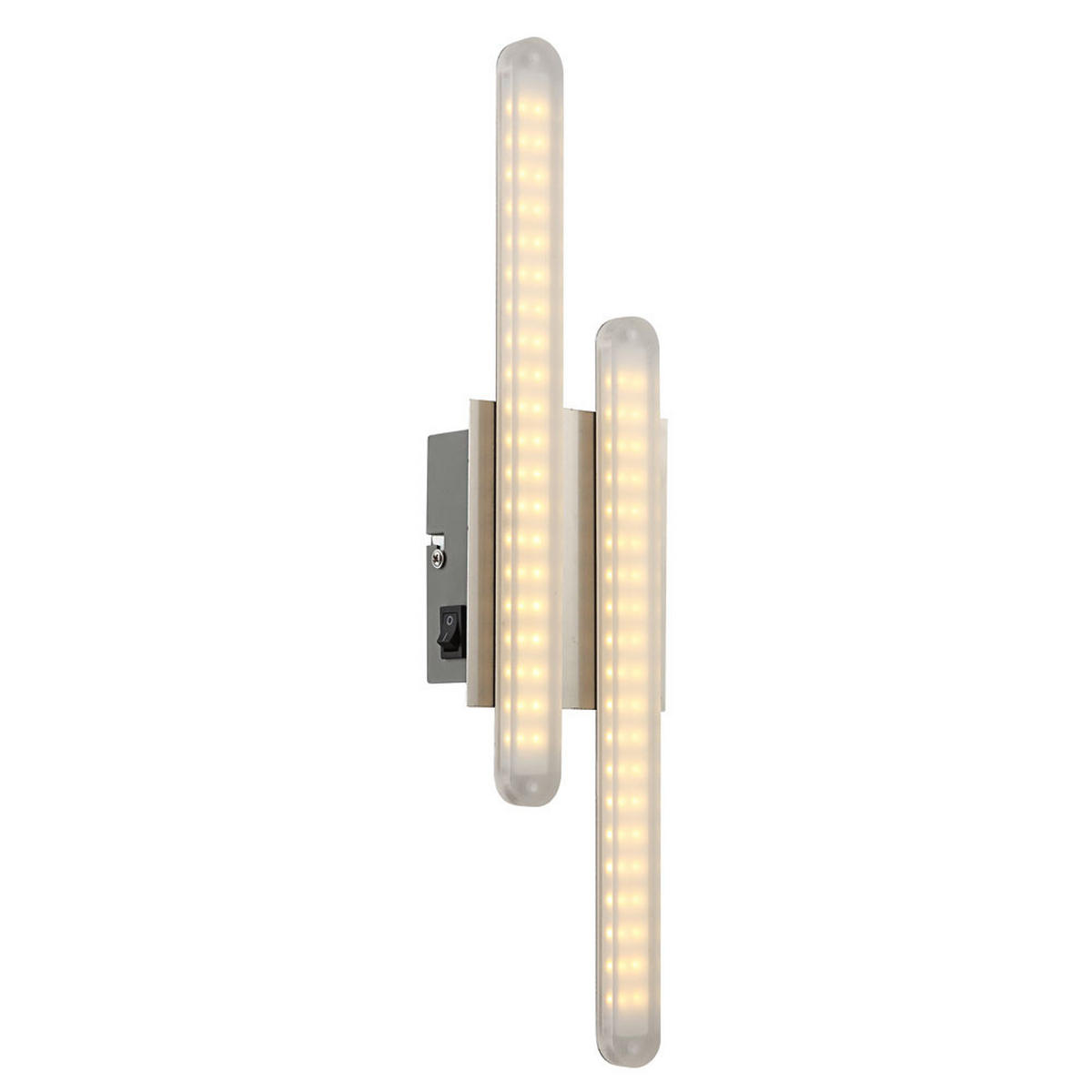 LED WANDLEUCHTE Trentino Silber Chrom - Silberfarben, Metall (10/5.5/40cm) - Globo Lighting