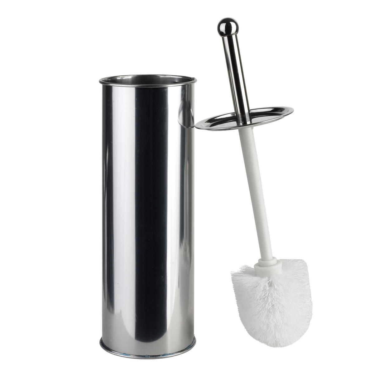 WC-BÜRSTE Dea silberfarben 10/10/37.5 cm Metall - Silberfarben, Metall (10/37.5/10cm) - Mondex