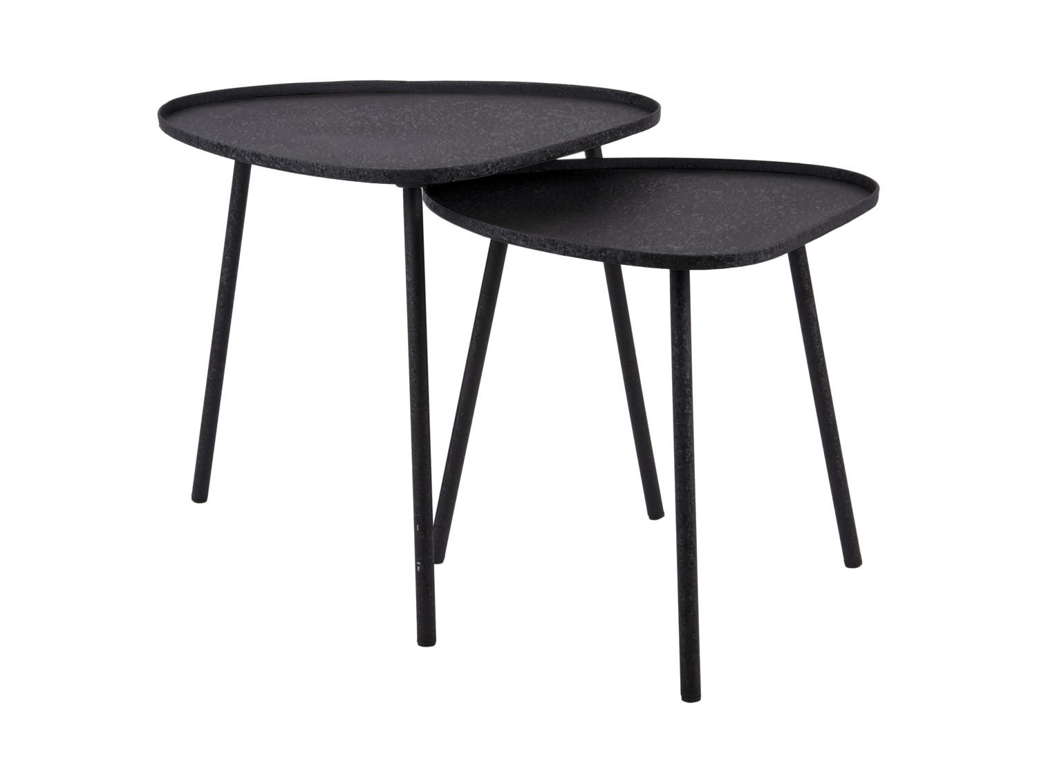 BEISTELLTISCH Boaz Schwarz 44/44/43 cm - Schwarz, Metall (44/44/43cm) - Leitmotiv