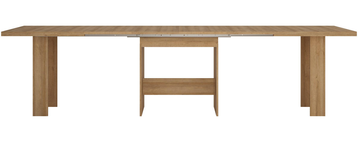 ESSTISCH Rechteckig ausziehbar Eiche Riviera 140 - 300/75/90 - Eichefarben, Holzwerkstoff (90/140/75cm) - designimpex