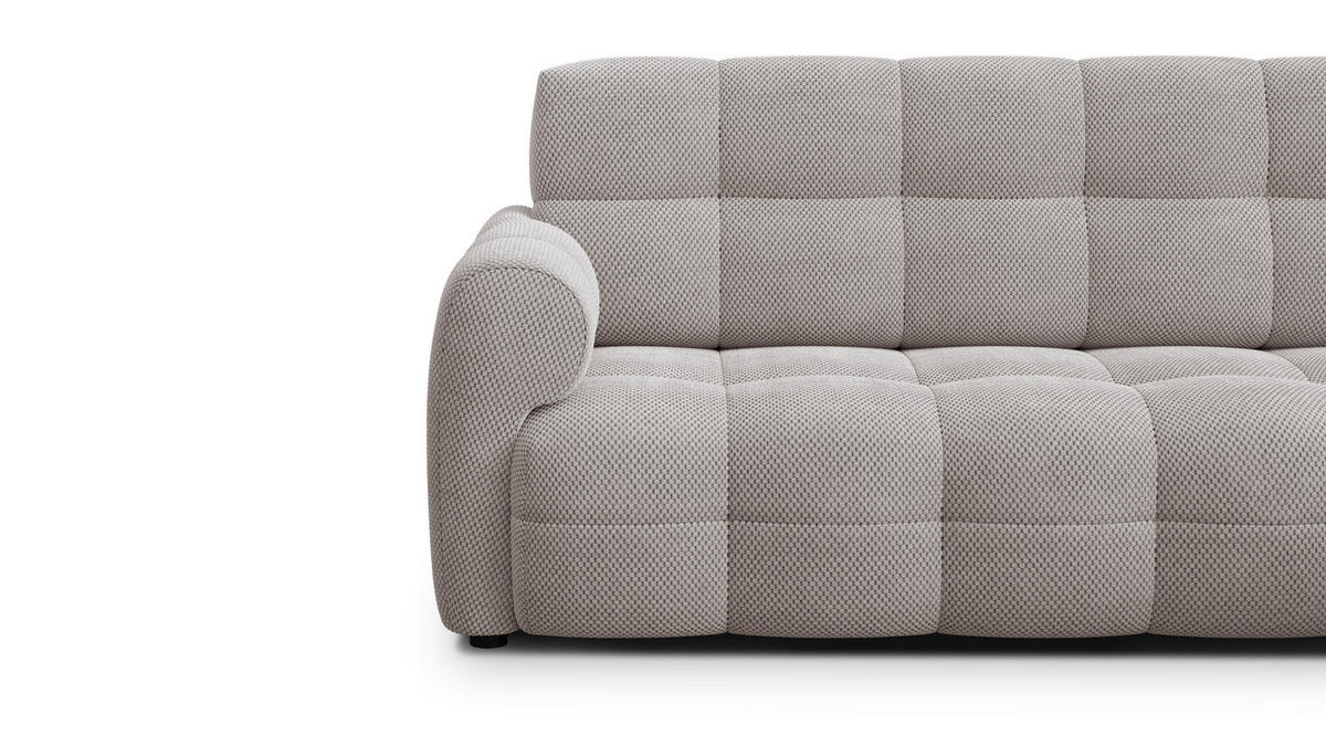 ECKSOFA MELLOW 4-Sitzer, beige - Beige/Schwarz, Holz/Textil (262/156cm) - Courtois Laville