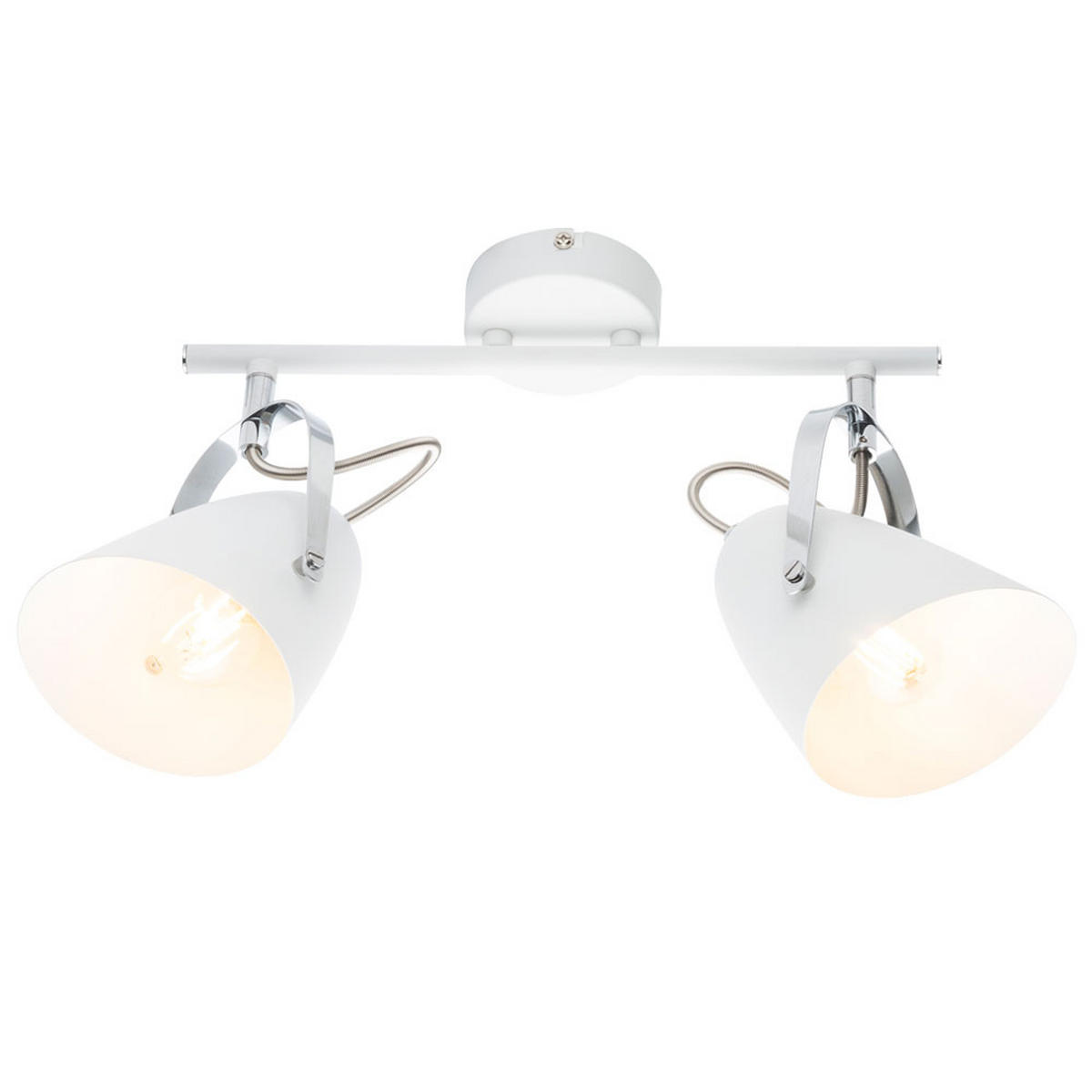 DECKENLEUCHTE ARMECA Metall Weiß - Weiß, Metall (32.5/11.5/24cm) - Globo Lighting