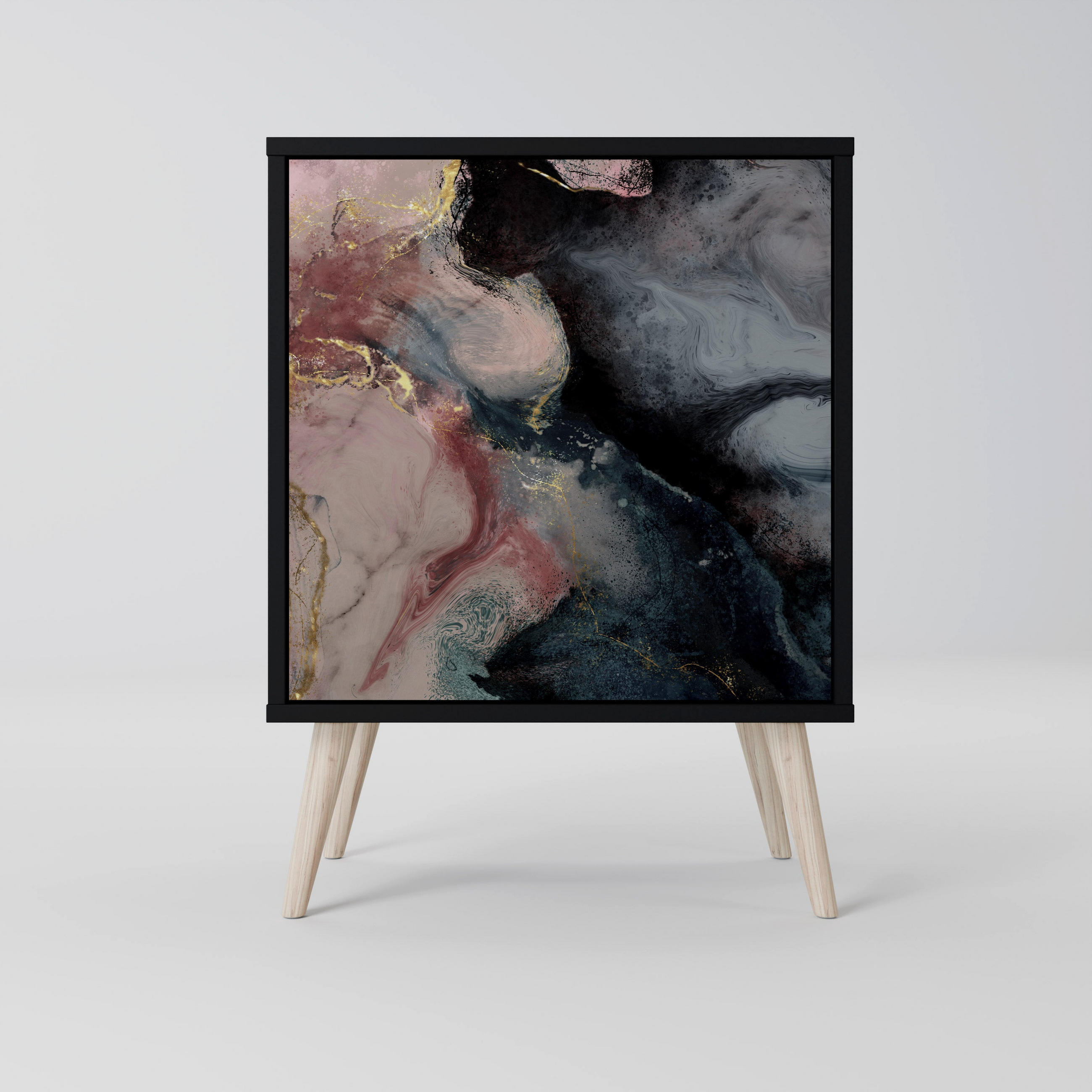 SpaceRebels Sideboard Schwarz 57.5x77.5x42 cm