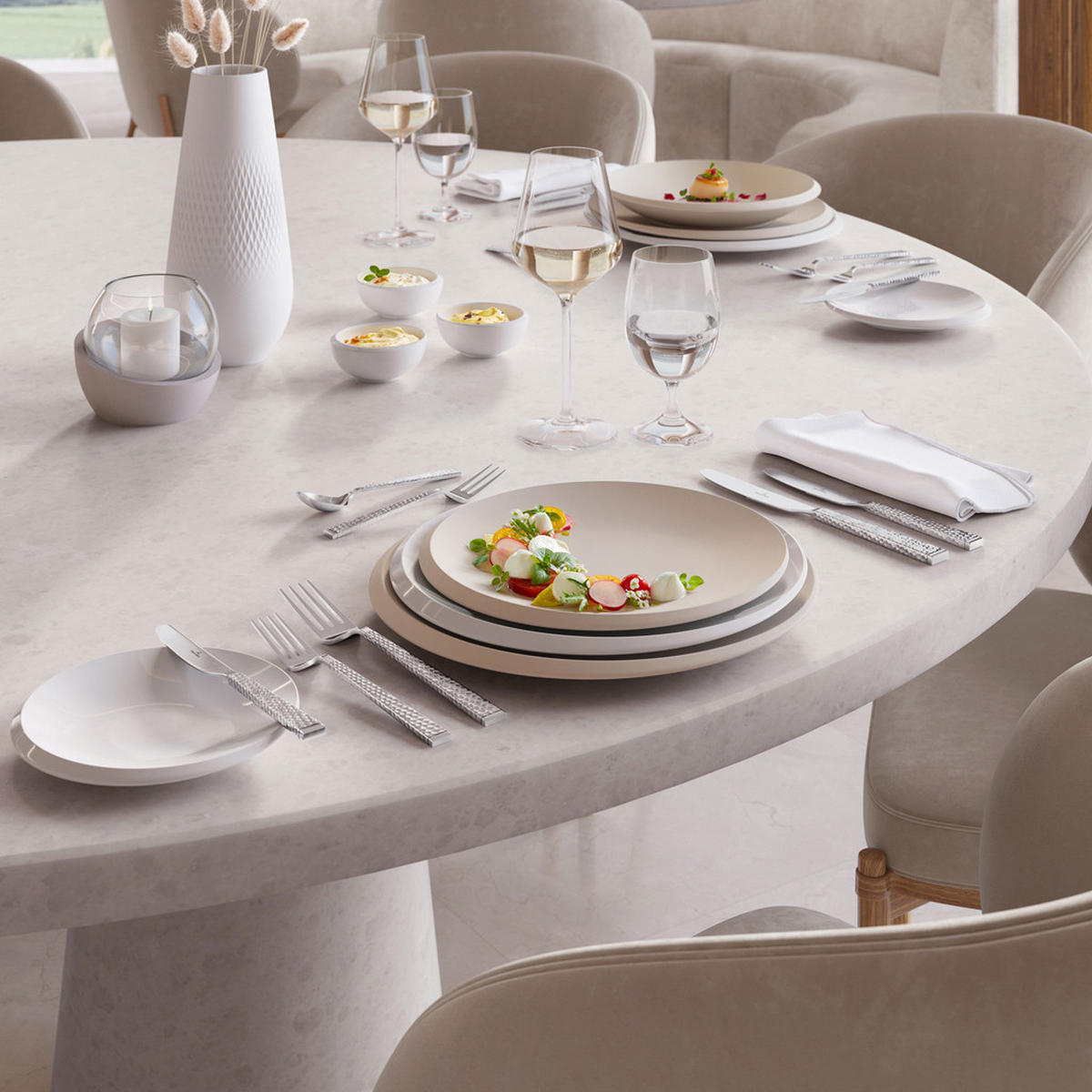 BROTTELLER NewMoon weiß ø 16 cm 6er Set - Weiß, Keramik (16cm) - Villeroy & Boch