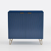 SIDEBOARD 80x40x78 cm, 2 Türen, 2 Regale, Blau - Blau, Holz (80/78/40cm)