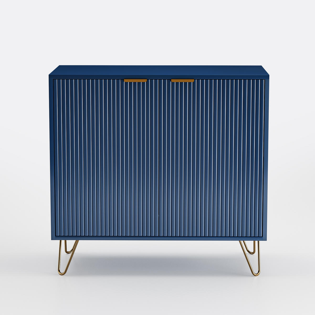 SIDEBOARD 80x40x78 cm 2 Türen Einlegeboden blau - Blau, Holz (80/78/40cm) - Fortuna Lai