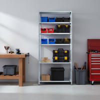 SCHRAUBREGAL PANDA TALL | HxBxT 200x90x40cm | 6 Fachböden | Fachlast 75kg | Verzinkt - Silberfarben, Metall (90/200/40cm) - PROREGAL