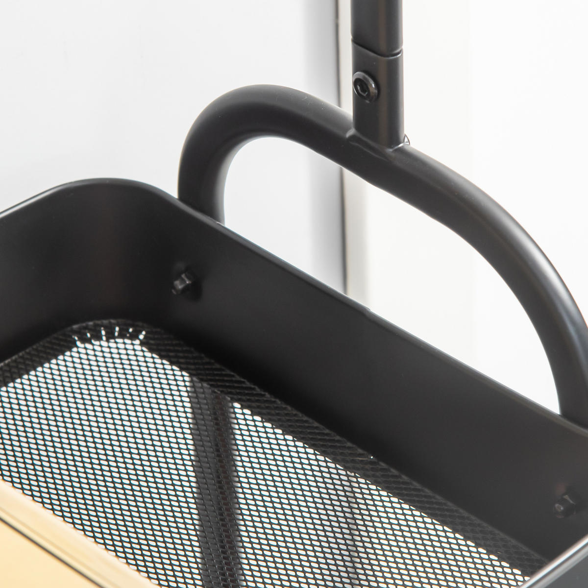 STANDGARDEROBE mit Kleiderstange und 2 Schuhablagen, 56,5/31,5/152,5 cm - Schwarz, Metall (56.5/152.5/31.5cm) - BEAOK