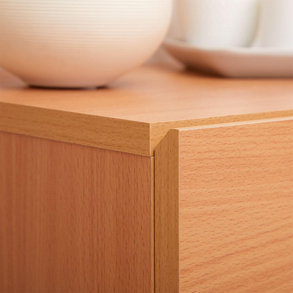 NACHTTISCH ANNE hängend - Buchefarben, Holzwerkstoff (42/14/30cm) - CARO-Möbel