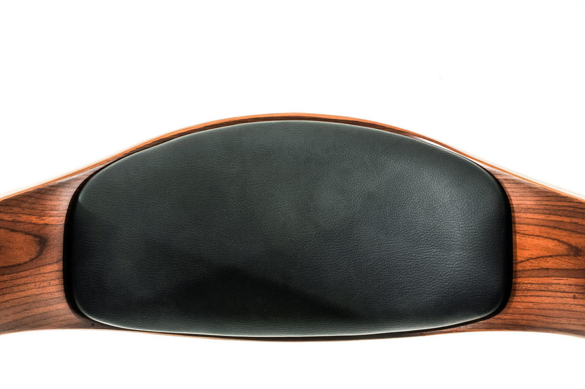 BARHOCKER 2er Set Nadan Kunstleder Walnuss/schwarz - Schwarz, Leder/Metall (50/88/48cm) - DELUKE