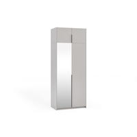 DREHTÜRENSCHRANK THALIA 100/250/58cm 2-türig mit Spiegel Kaschmir - Kaschmir, Holzwerkstoff (100/250/58cm) - MASSENO