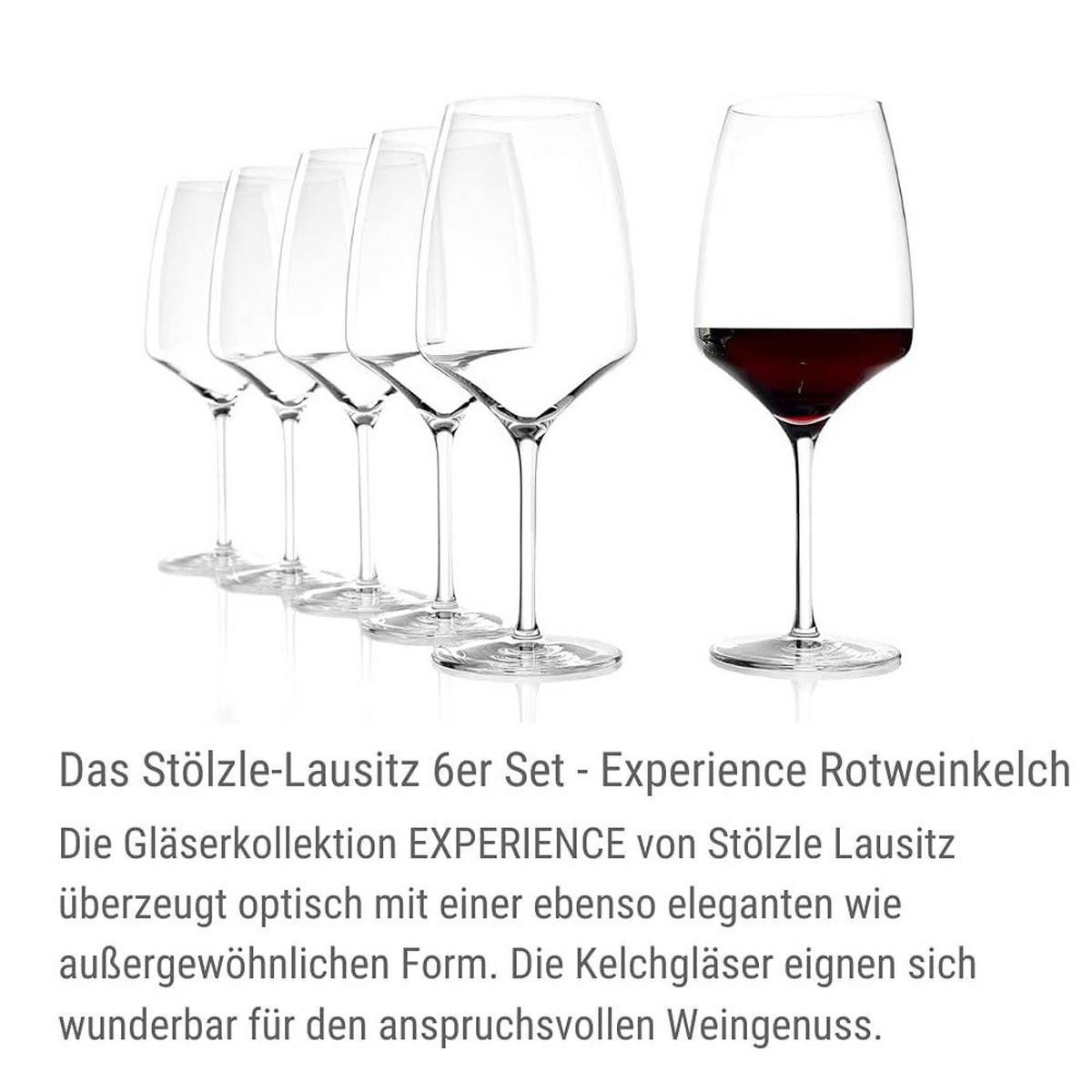 EXPERIENCE Bordeauxglas (6er set ) - Transparent, Glas (0.645L) - Stölzle