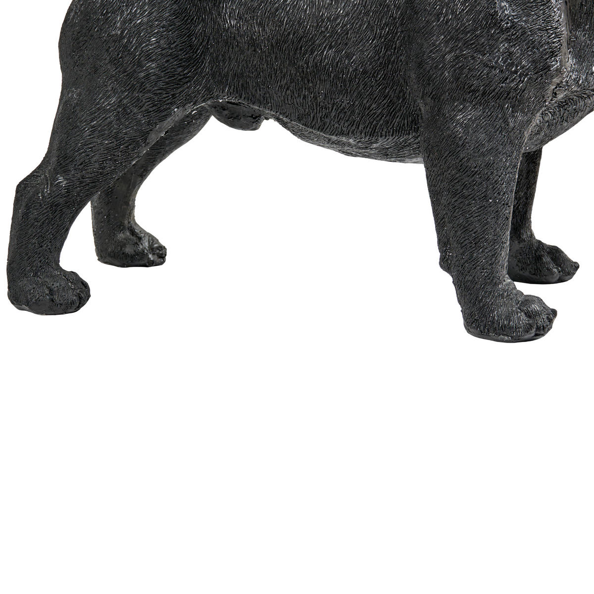 TISCHLAMPE Hund Schwarz Baxter - Messingfarben/Schwarz, Kunststoff (47/24/43cm) - Beliani