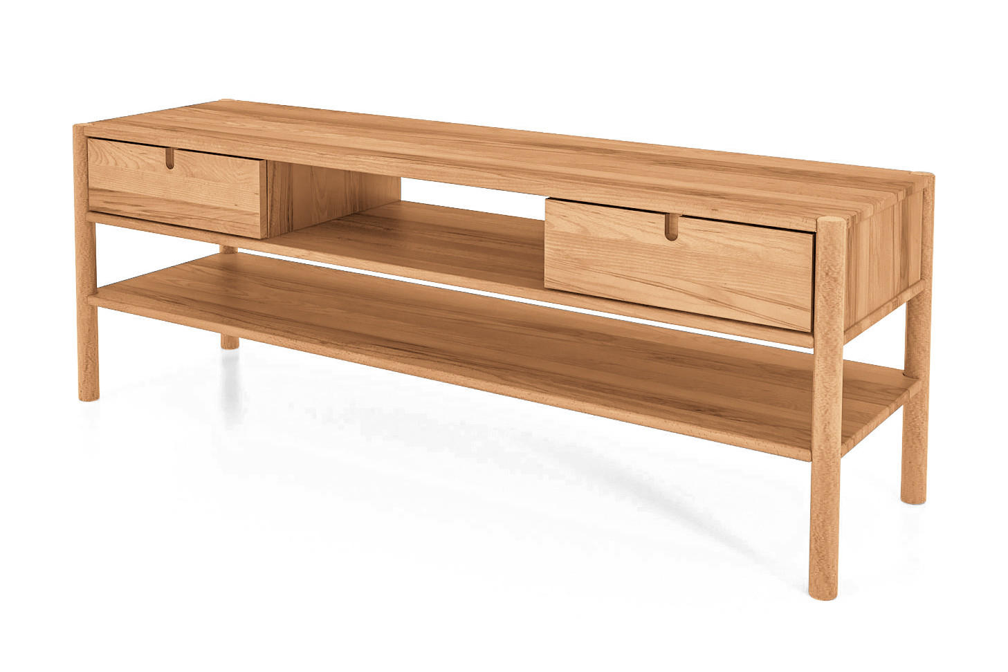 TV-SCHRANK INA Kernbuche - Ecru, Holz (160/59/46cm) - byoak