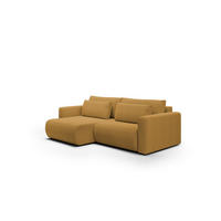 ECKSOFA Chaira Mit Schlaffunktion - Currygelb, Holzwerkstoff/Textil (240/149cm) - Fun Möbel