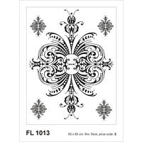 WANDTATTOO Barockmuster 65 x 85 cm - Schwarz, Papier (85/65/65cm) - Sanders & Sanders