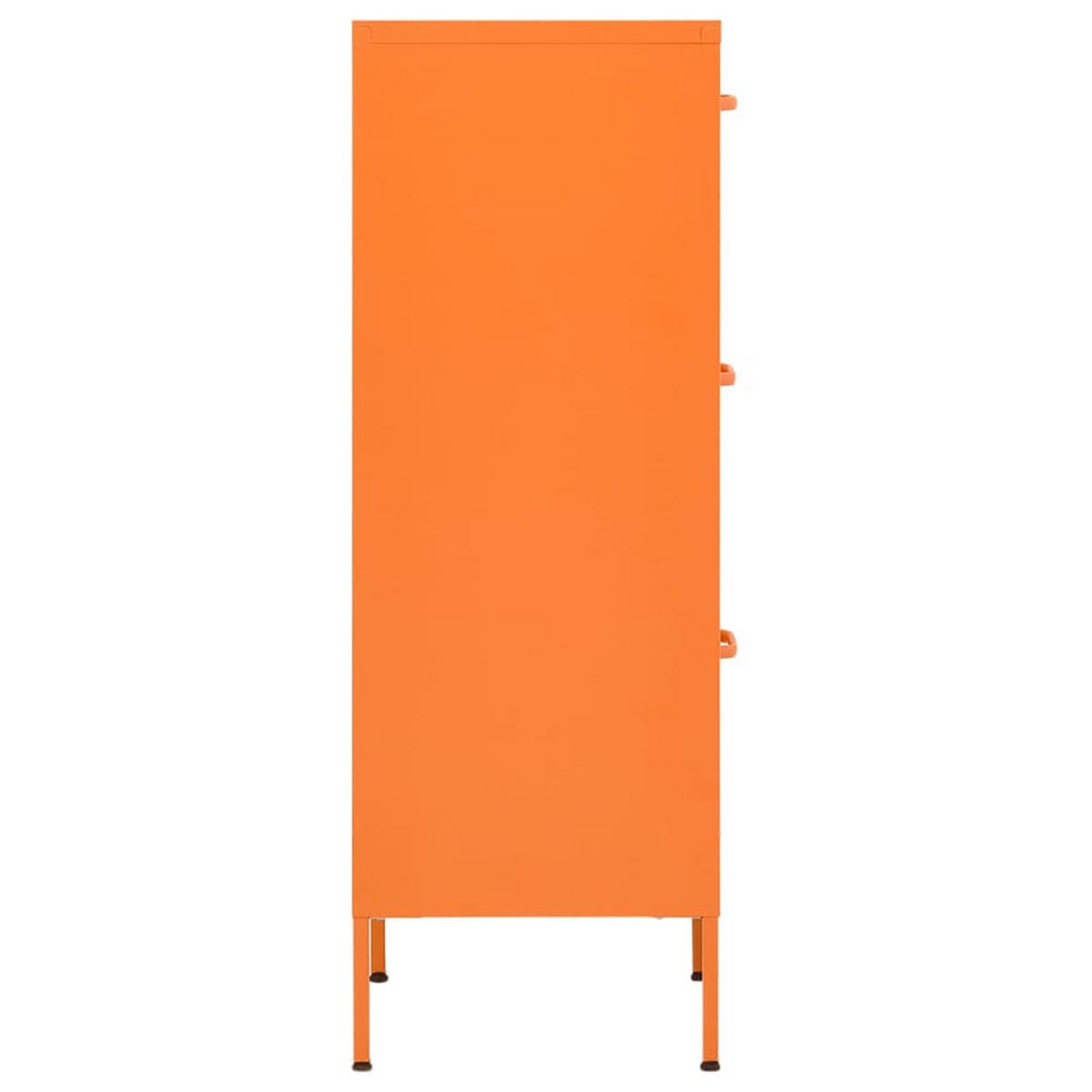 LAGERSCHRANK Orange 42,5/35/101,5 Cm Stahl - Orange, Metall (42.5/101.5/35cm) - vidaXL