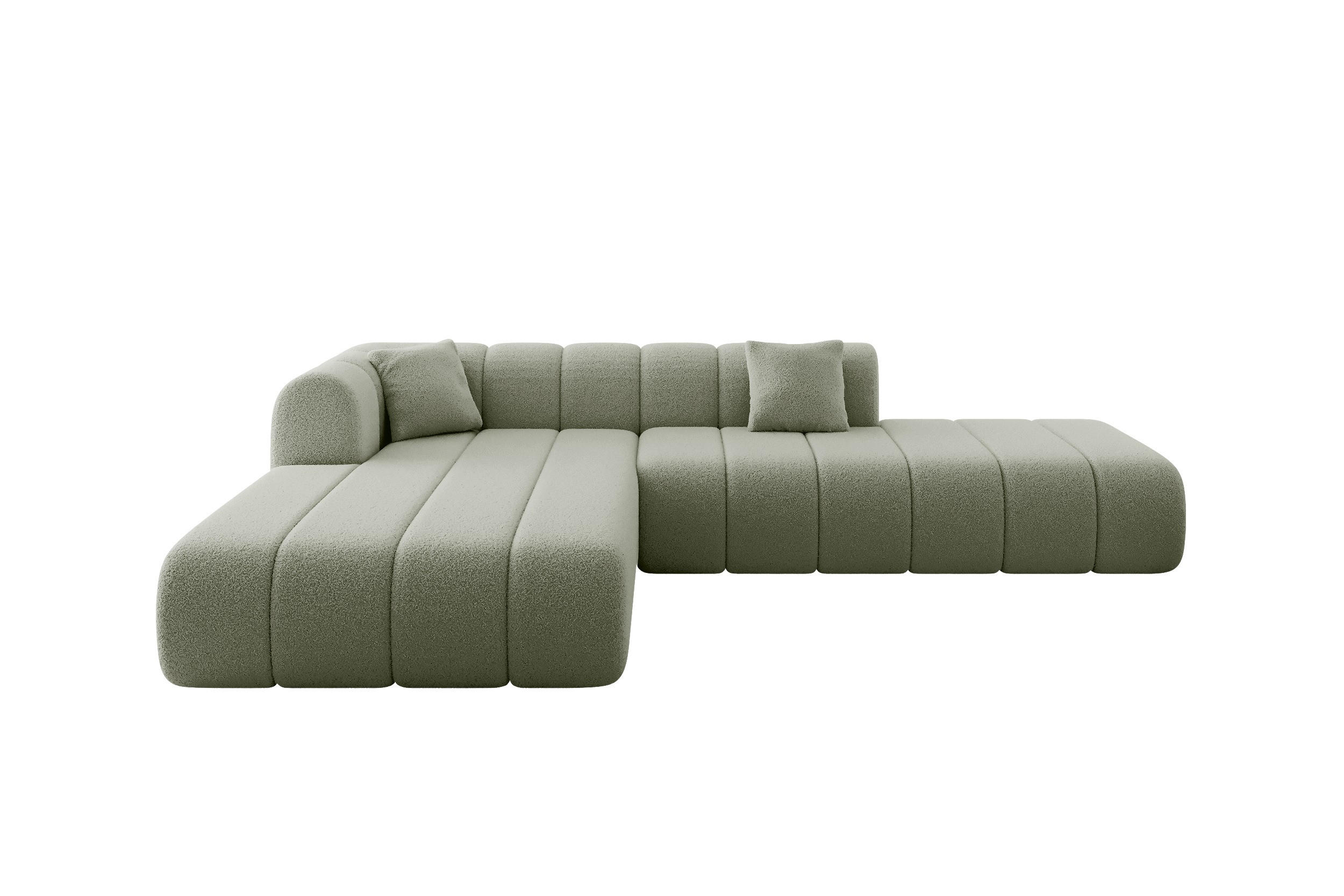 Altdecor Ecksofa Grün 289x176 cm