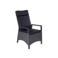 GARTENSTUHL Nizza 68x57x110 cm, Polyrattan, Grau - Grau, Kunststoff (57/110/68cm) - dasmöbelwerk