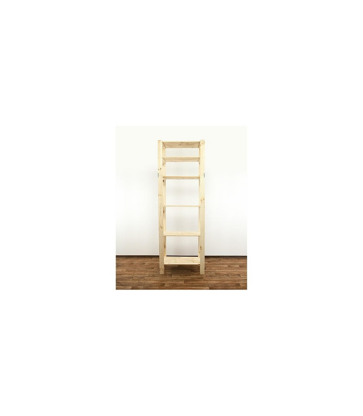 HOLZREGAL WOODLAND 230x80x50cm 6 Fachboden Kiefernholz Natur - Naturfarben, Holz (80/230/50cm) - PROREGAL