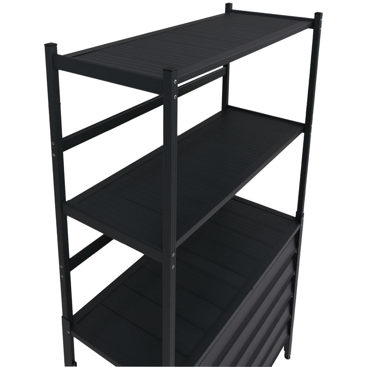 VERKLEIDUNG für Klimaanlage/Wärmetauscher 163x90x38cm Anthrazit - Anthrazit, Metall (90/163/38cm) - PROREGAL